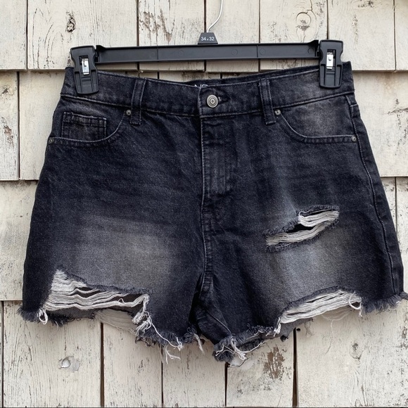 NOBO High Rise  Distressed Shorts - Picture 1 of 3